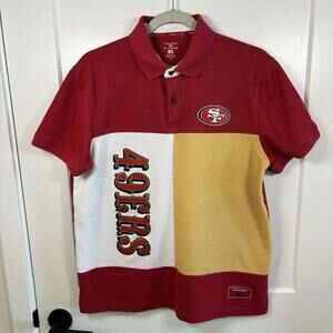 Y2K NFL San Francisco 49ers Tommy Hilfiger Polo Men’s Size M Logo Color Block